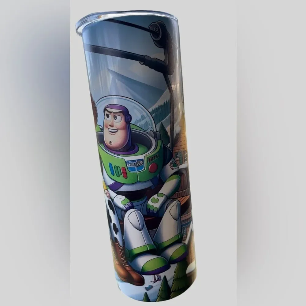 Disney Pixar Toy Story 20oz Stainless Steel Tumbler Woody Buzz Jessie NWT